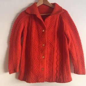 Hand Knit Button Up Jacket
